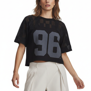 Under Armour Футболка Women's Deep Black 008 Crew Neck Moderate