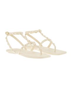 Стюарт Вайцман Перлита SH529-PY1 Сандалии женские слоновая кость с ремешком на щиколотке FD1393 Stuart Weitzman