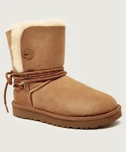 Классические зимние ботинки Bailey Tie Ugg, бежевый