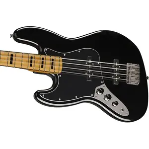 Squier Classic Vibe '70s Jazz Bass для левшей, гриф из клена, черный
