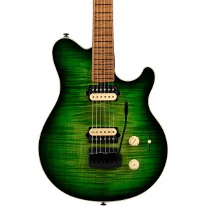 Электрогитара Ernie Ball Music Man Axis Super Sport с верхом Flame Top Macha