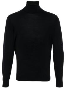 Джемпер из шерсти мериноса с высоким воротником Dell'oglio, синий