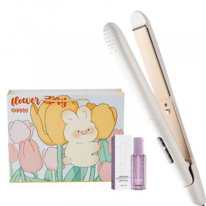 Сплит щипцы для завивки 2-в-1 выпрямитель для волос с отрицательными ионами уход за волосами щипцы для крупных локонов зажим для челки 705 AUX, белый