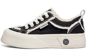 Холщовые кеды женские низкие черный Warrior