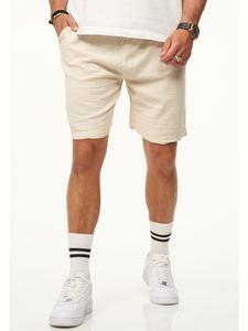 Шорты - мужские, воздушные, легкие летние шорты из жатого материала бежевого цвета. CARISMA