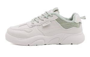 Женские повседневные туфли Low-Top RENBEN, бежево-зеленые