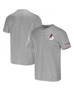 Мужская футболка Hether Grey Arizona Cardinals Henley из коллекции NFL x Darius Rucker Collection Fanatics, серый