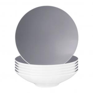 Суповая тарелка Pasta- / суповая тарелка Life Fashion ø 23,3 см, набор из 6 шт. Seltmann Weiden, Elegant Grey