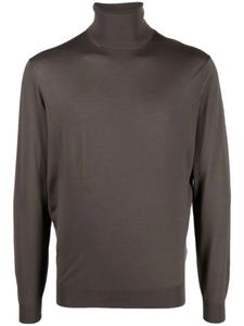 Джемпер из шерсти мериноса с высоким воротником Dell'oglio, коричневый