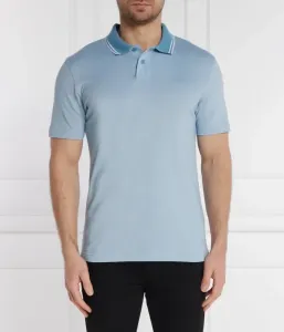 Поло Оксфорд Нью-Йорк relaxed fit Boss Orange, небесно-голубой