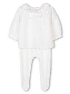 Chloé Kids пижама с оборками, белый