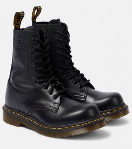 Ботинки Dr. Martens 1490 10-Eye кожаные армейские MM6 Maison Margiela, Black/Black