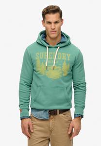 Худи Superdry & Co Hoodie, Galvanised Green/Green