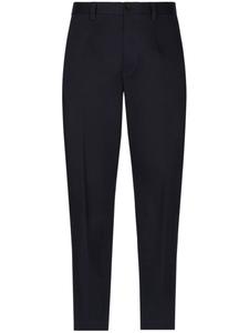 Dolce & Gabbana зауженные брюки с логотипом, синий