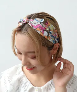 Повязка на голову с крестом Три Четыре Времени/Кикагаку Three Four Time, цвет Pink