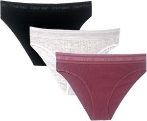 Комплект из 3 купальников-бикини Calvin Klein Refined Rib Logo, Black(Qp2942-610)/O_P