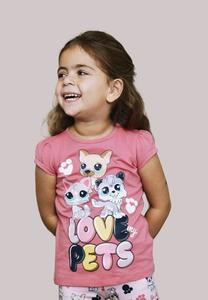 Футболка Name it PET SHOP, Rapture Rose/Pink
