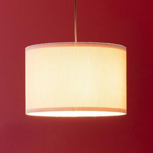 Подвесной светильник Brilliant Tony, железо / вельвет - бежевый - количество языков пламени: 1