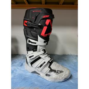 LEATT Off-Road Boots 5.5 4.5 Motorcycle T10 Trail T7 Tire Active Axle Anti-Fall Adv Riding Boots, 4.5 Gray-Red Trail Style ENDURO 42