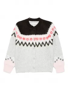 Кардиган с узором фэйр-айл Stine Goya, серый