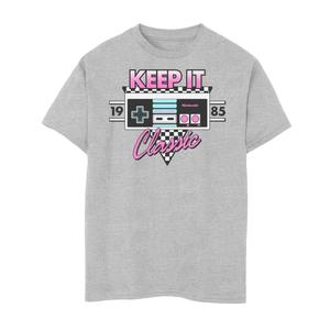 Классическая футболка с графическим изображением контроллера NES Nintendo 1985 для мальчиков 8–20 лет Licensed Character