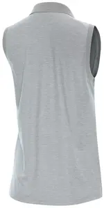 Женская футболка-поло для гольфа без рукавов Antigua Recap, серый