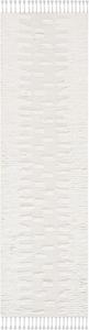 Ковер-дорожка SAFAVIEH, 69 x 244 см, Casablanca Collection, Ivory, с ручной бахромой из шерсти, идеально подходит для помещений с высокой проходимостью в гостиной, спальне (CSB551A)