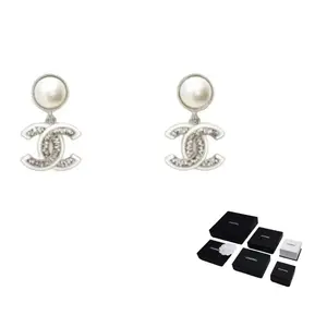 CHANEL Серьги Women's Silver/White