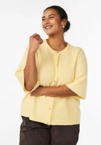 Кардиган kurzärm mit glänzenden kugelknöpfen Zizzi, Sunlight Mel