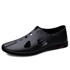 Мужские повседневные кроссовки LAORENTOU низкие черно-бело-коричневые