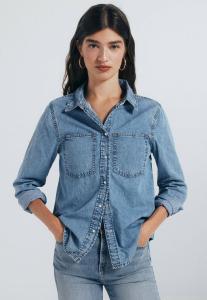 Блуза Springfield Button-down blouse, Blue