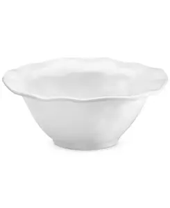 Белая меламиновая миска для хлопьев Ruffle, набор из 4 шт. Q Squared, white