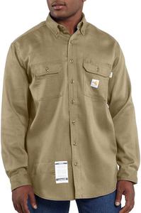 Carhartt мужская огнестойкая легкая твилловая рубашка, Khaki