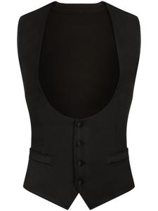 Dolce & Gabbana жакет без рукавов, черный