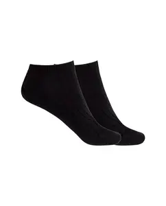 Набор из 2 пар женских носков из бамбука с рубчиком Punto Blanco, черный