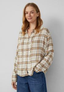 Блуза s.Oliver Button-down blouse, Creme/Yellow
