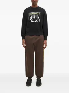 Спортивные штаны с принтом слогана Aries, коричневый