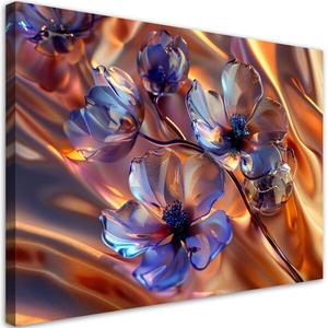 Картина арт-принт KUNSTLOFT Golden Prism Blossoms 1, золотой