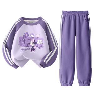 Повседневная спортивная одежда для детей 3-7 лет Disney, фиолетовый