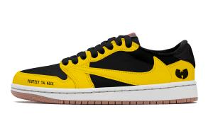 Jordan Трэвис Скотт X Air 1 винтажные баскетбольные кроссовки унисекс лоу-топ Black