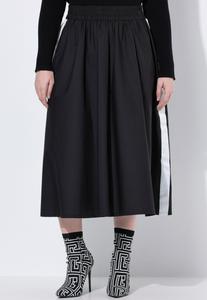 Юбка Ulla Popken PAPER TOUCH SIDE STRIPE, Black