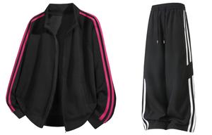 WARRIOR Куртка женская коллекции "Верхом на ветру", Black+Black (Stripes Sports Suit)