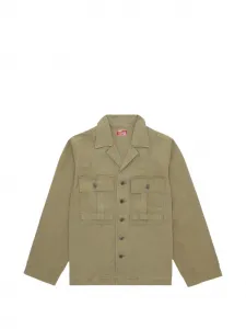 Рубашка-овершот с карманами и застежкой на пуговицы Richard Fortela, зеленый