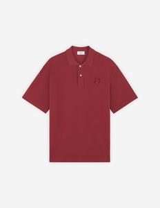Футболка-поло Maison Kitsune с нашивкой в виде головы лисы, большого размера.