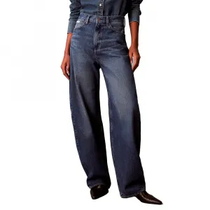 Джинсы Calvin Klein LV047E737G с высокой талией и завышенной талией Calvin klein jeans, синий