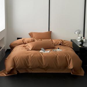 UJNHGQ Комплект постельного белья однотонный хлопок 600TC