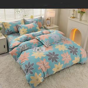 Belle Комплект постельного белья, 4 предмета, 100% хлопок, для кровати 1.5м, пододеяльник 200*230см