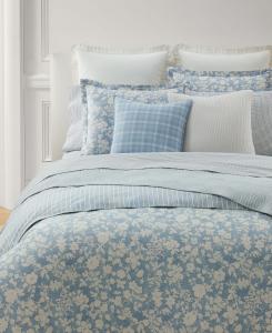 Двусторонний комплект постельного белья из 3 предметов, цвет вереск, размер Full/Queen Lauren Ralph Lauren, Blue