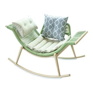 Плетеное кресло-качалка Nordic Style с алюминиевым каркасом для дома и сада