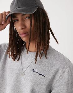 Толстовка Champion с круглым вырезом серого цвета